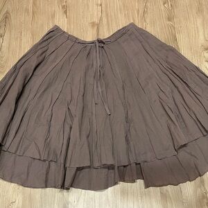 Lapis Chocolate A-Line Skirt
